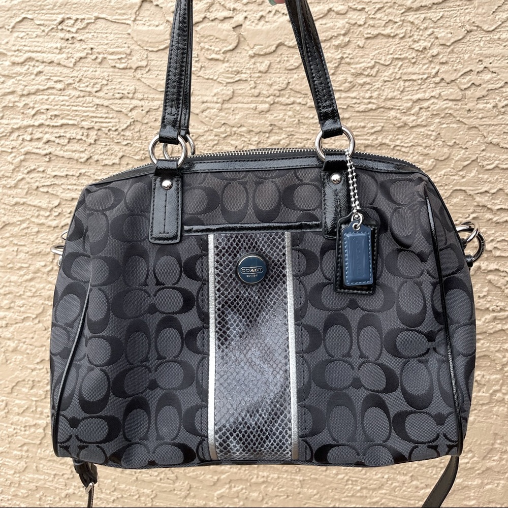 Black coach purse